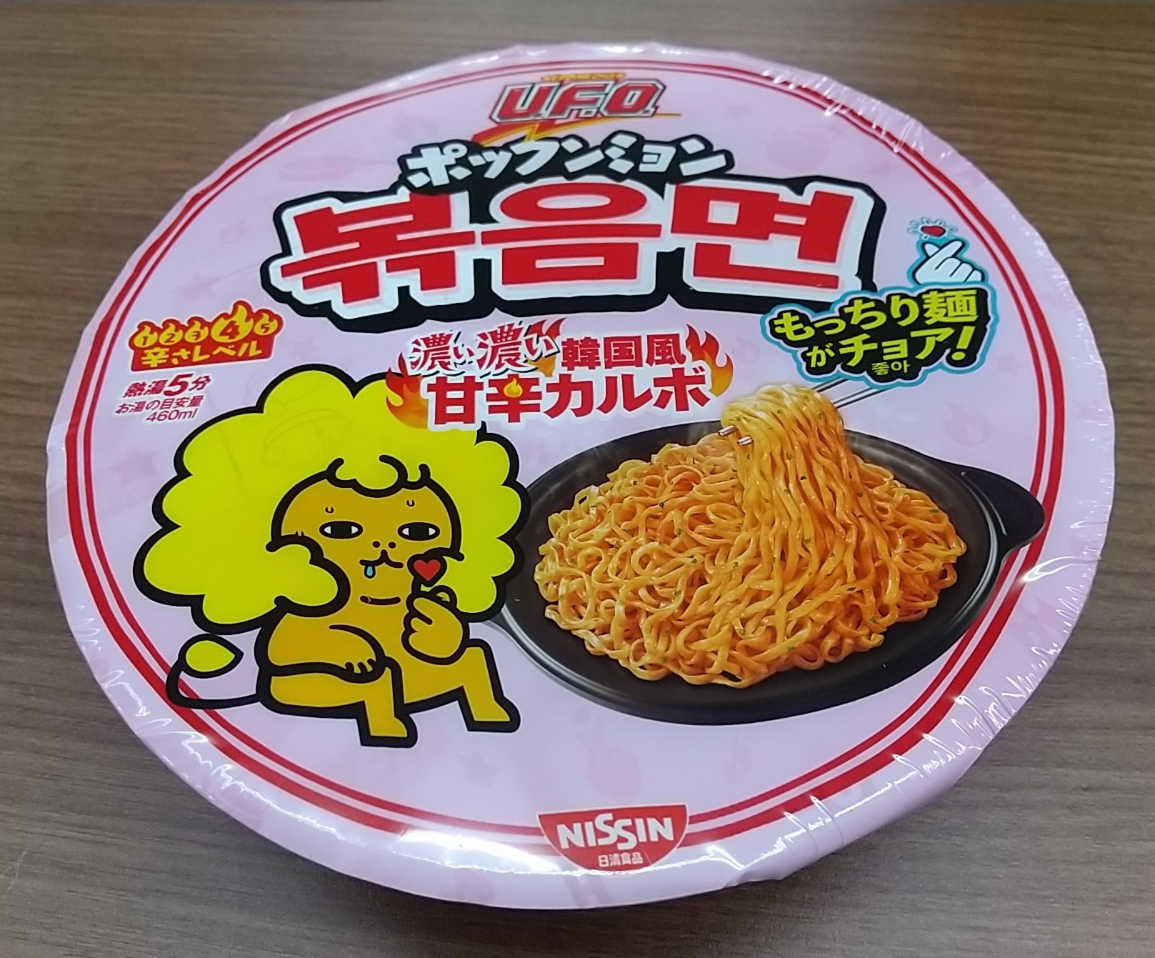 卓抜 日清食品 ポックンミョン 濃い濃い韓国風甘辛カルボ 101g ×12個